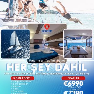 Her Şey Dahil Katamaran Yat Tatil Paketi